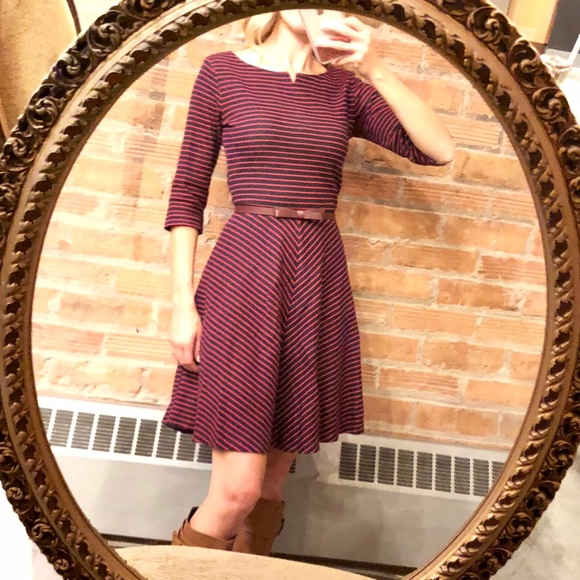 Tory Burch Dresses & Skirts - Tory Burch red and navy striped dress